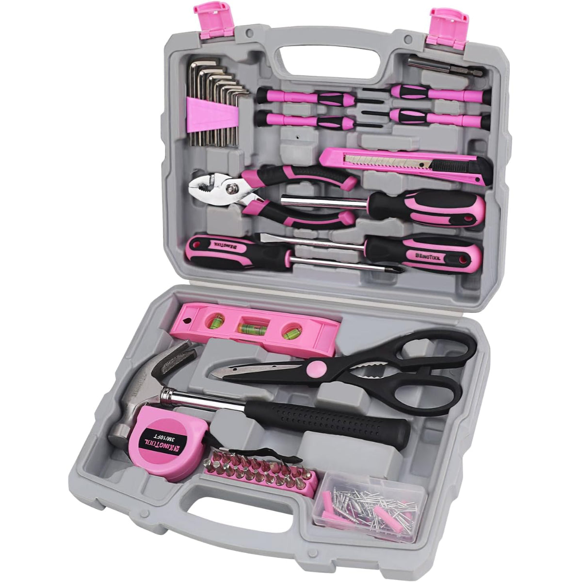 KingTool 149-PCS pink tool set with storage case